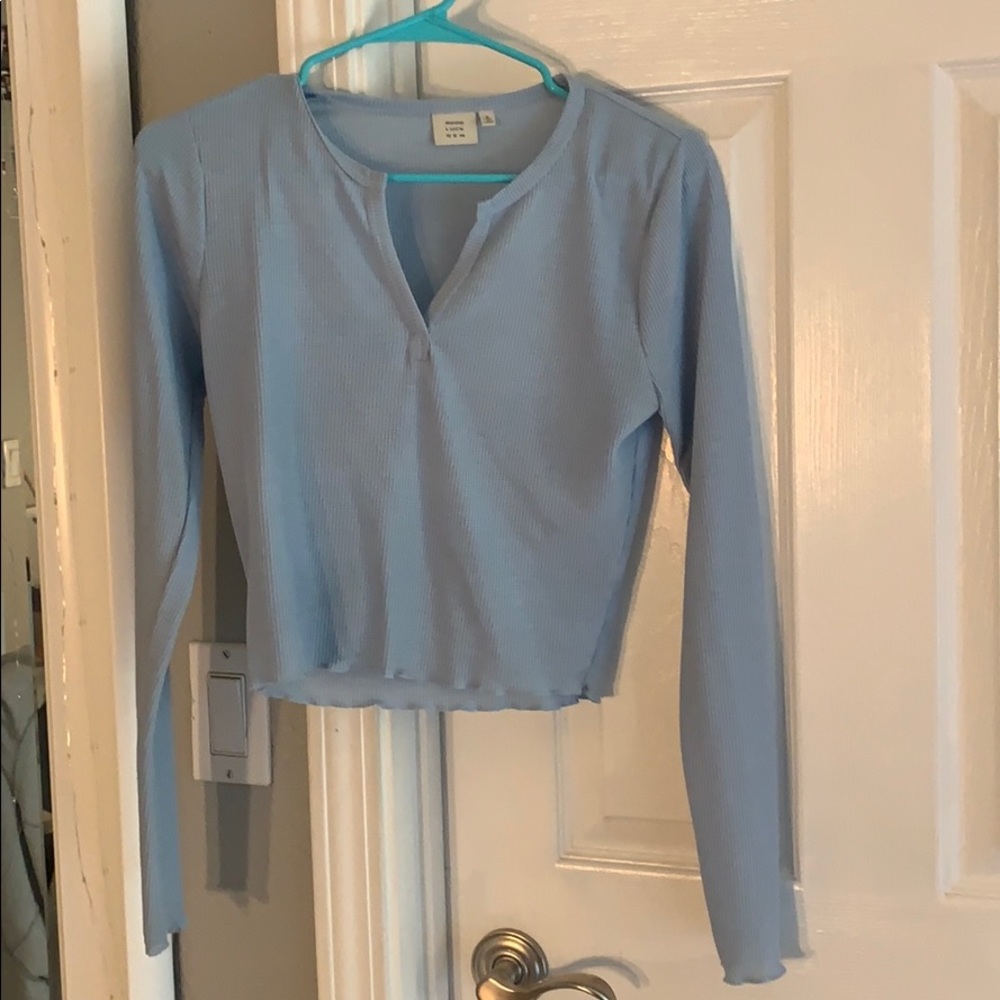 Good Luck Gem Light Blue Top from Tillys